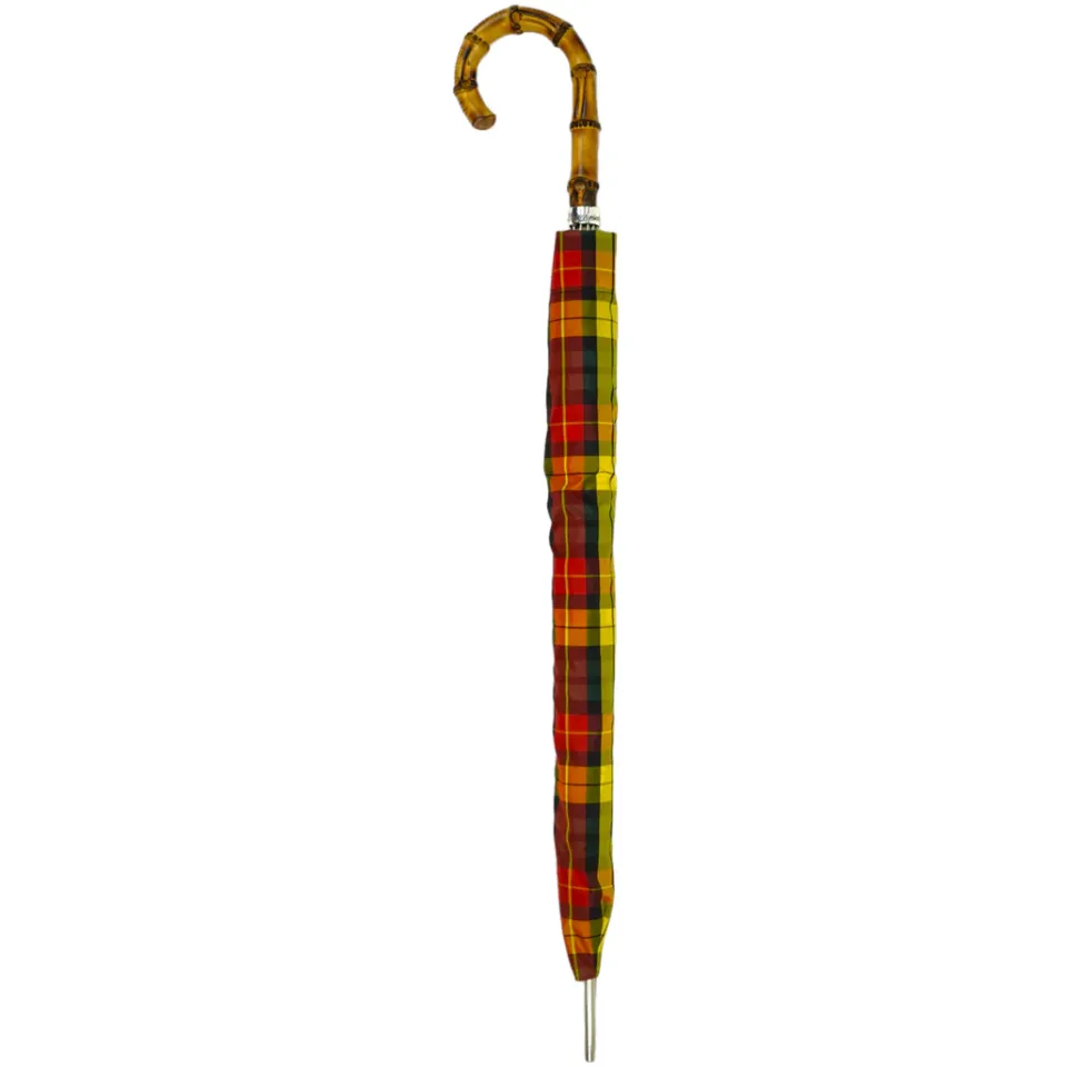 Hot Il Marchesato Stylish Tartan Bamboo Umbrella