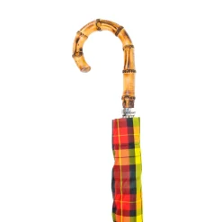 Hot Il Marchesato Stylish Tartan Bamboo Umbrella