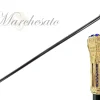 Fashion Il Marchesato Torre a piedi bastone con cristalli blu