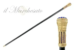 Fashion Il Marchesato Torre a piedi bastone con cristalli blu