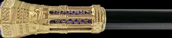 Fashion Il Marchesato Torre a piedi bastone con cristalli blu