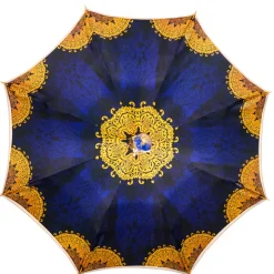 Online Il Marchesato Umbrella with Hand-Painted Golden Wolf