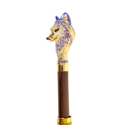 Online Il Marchesato Umbrella with Hand-Painted Golden Wolf