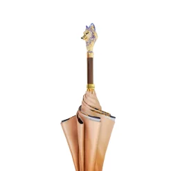 Online Il Marchesato Umbrella with Hand-Painted Golden Wolf