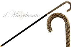 New Il Marchesato Una bastone da passeggio lussuoso con centinaia di cristalli di neri