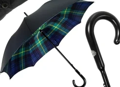 Discount Il Marchesato Uomo fatte a mano Ombrello Disegno Tartan