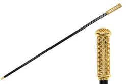 Fashion Il Marchesato Walking Cane - Elegant Gold Filigree Handle